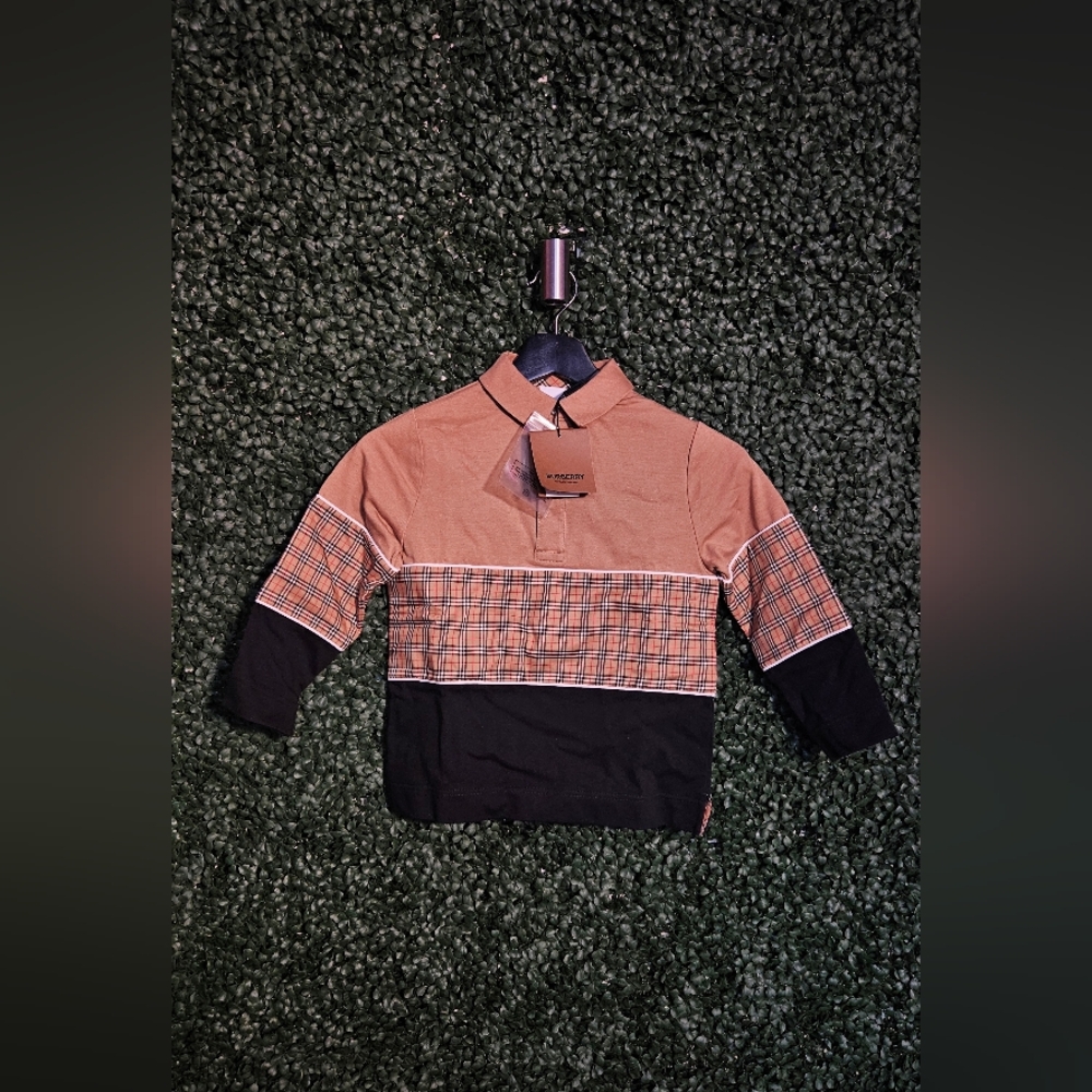 Burberry Kids Checkered Shirt - Black and Brown